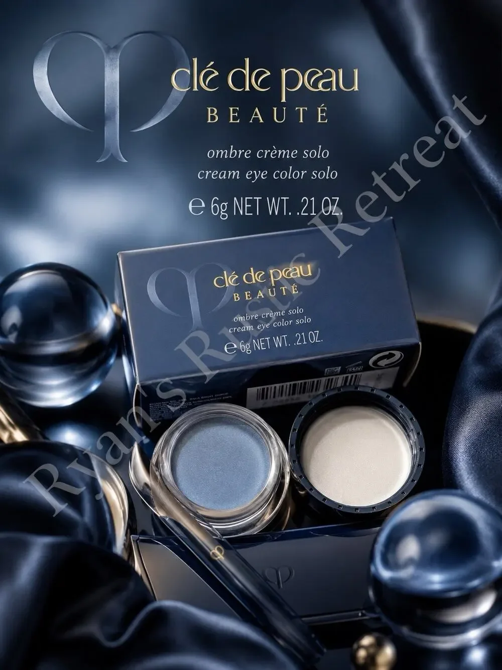 Clé de Peau Beauté Ombre Cream Solo Eye Color #306 Shiny Steel Gray (BN)